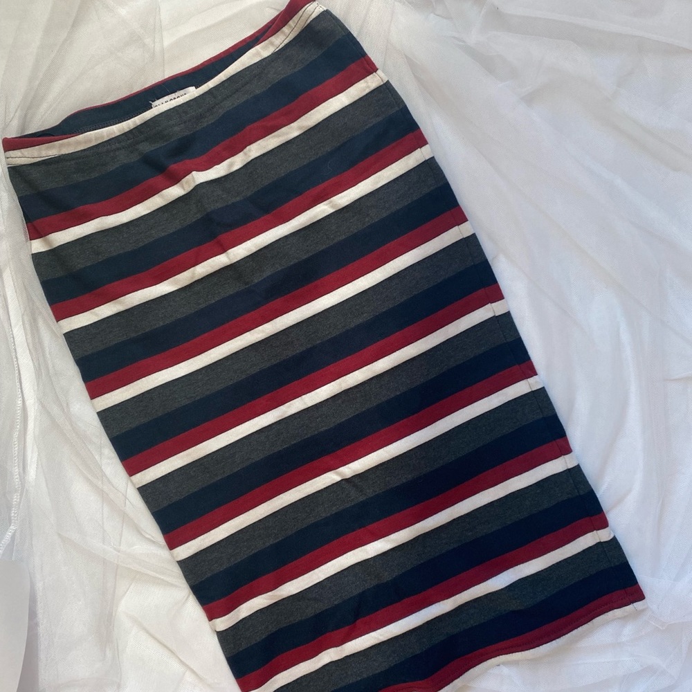 Striped Long Skirt